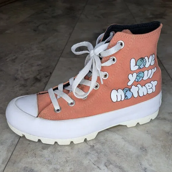 Converse Chuck Taylor All Star High Lugged Sneakers (women's 7.5) - Picture 2 of 9